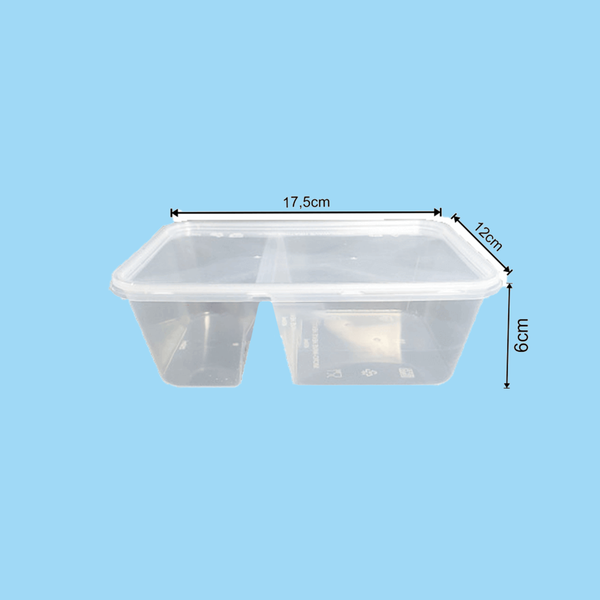 Box thinwall 700 ml sekat